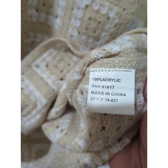 Sandstone Men's Crochet Button Down Shirt NWT - Picture 4 of 4